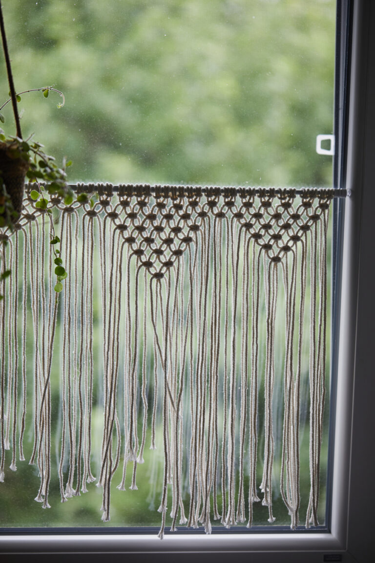 Makramee Fenstervorhang